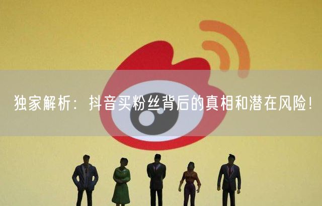 独家解析：抖音买粉丝背后的真相和潜在风险！